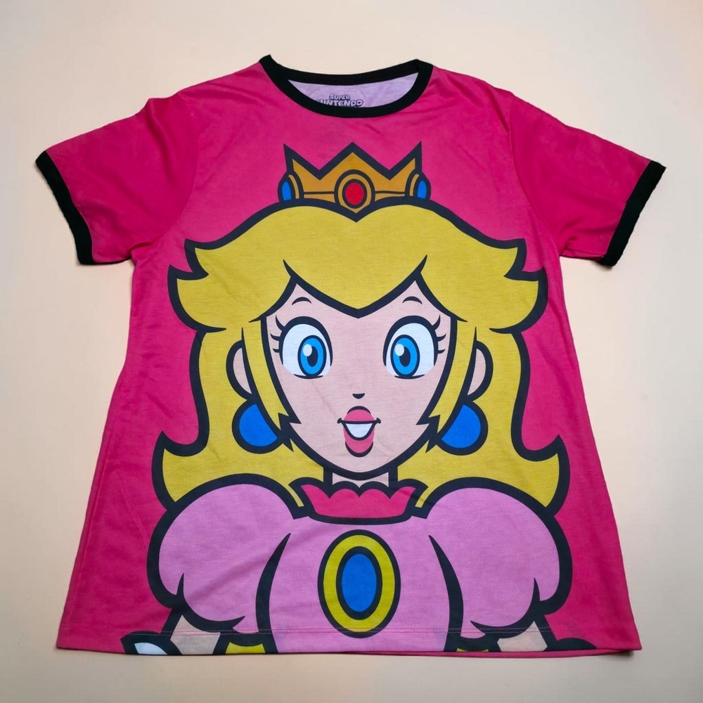 Universal Studios Super Nintendo World Princess Peach Shirt *Read Desc. New